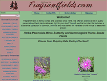 Tablet Screenshot of fragrantfields.com